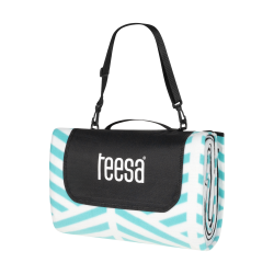 Teesa Koc Mata Piknikowa Z Izolacją I Długim Paskiem 200X300 Cm Teesa - Niebieski Kłos [[