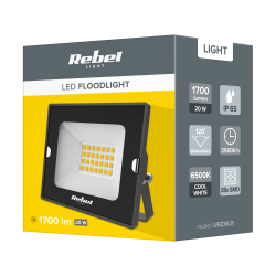 Rebel Reflektor Led Naświetlacz Rebel 20W, 6500K,  230V [[