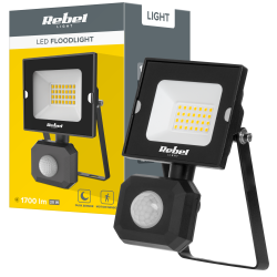 Rebel Reflektor Led Naświetlacz Rebel 20W Z Sensorem Ruchu I Zmierzchu, 4000K, 230V [[