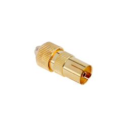 Gniazdo Antenowe Tv Na Kabel  Złote [[