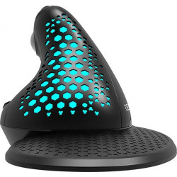 Delux Mysz Pionowa Ergonomiczna USB RGB 4000DPI- przewodowa myszka czarna
