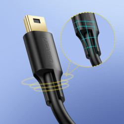 Kabel USB do Mini USB UGREEN US132, 3m (czarny)