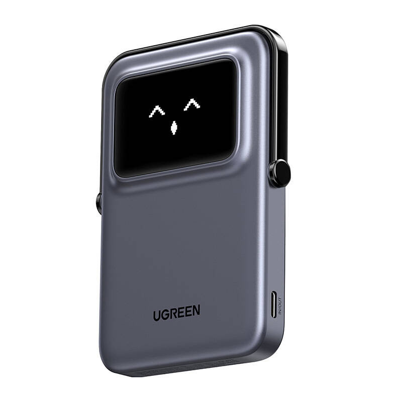 UGREEN Powerbank magnetyczny 5000mAh Ugreen Uno PB571, USB-C (szary) //