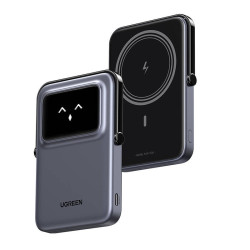 UGREEN Powerbank magnetyczny 5000mAh Ugreen Uno PB571, USB-C (szary) //