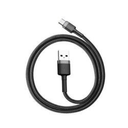 Kabel USB do USB-C Baseus Cafule 3A 1m szaro-czarny