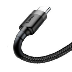 Kabel USB do USB-C Baseus Cafule 3A 1m szaro-czarny