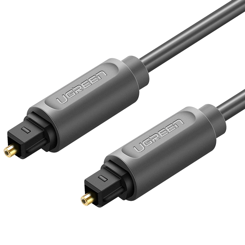 UGREEN AV122 Kabel optyczny Toslink Audio, pozłacany, 1.5m czarny