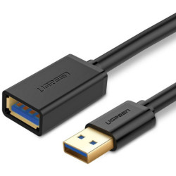 Kabel USB 3.0 przedłużający UGREEN 0.5m (czarny)