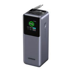 UGREEN Powerbank 20000mAh Ugreen PB726 USB + USB-C, 165W, wbudowany kabel, certyfikat CCC (szary) //