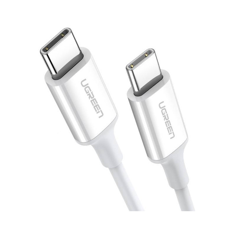 Kabel USB-C do USB-C UGREEN US264, 60W, 0.5m (biały)