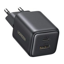 UGREEN Ładowarka sieciowa Ugreen X514 USB + USB-C, GaN, 20W (czarna) //