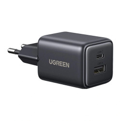 UGREEN Ładowarka sieciowa Ugreen X514 USB + USB-C, GaN, 20W (czarna) //