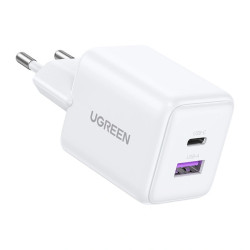 UGREEN Ładowarka sieciowa Ugreen X516 USB + USB-C, GaN, 30W (biała) //