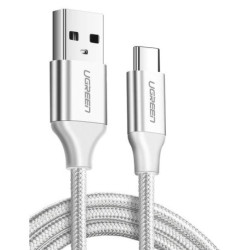 Kabel UGREEN USB do USB-C, QC3.0, 1.5m (biały)