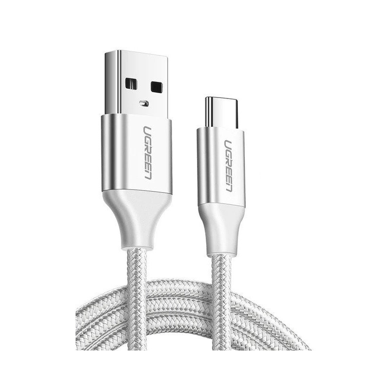Kabel UGREEN USB do USB-C, QC3.0, 1.5m (biały)
