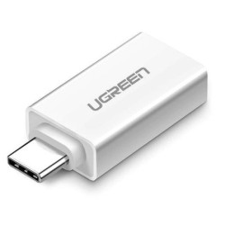 Adapter USB-A 3.0 do USB-C 3.1 UGREEN (biały)