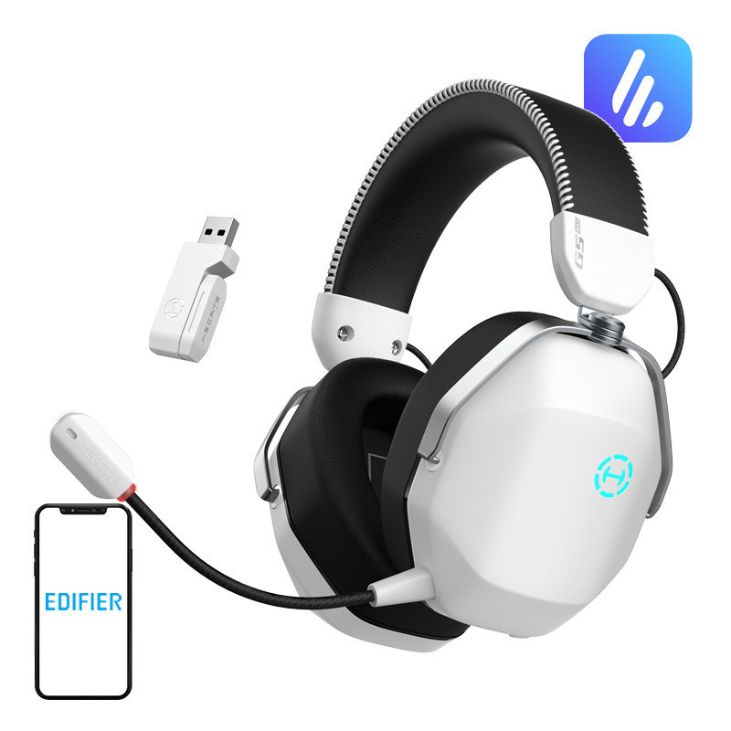 EDIFIER Słuchawki gamingowe EDIFIER HECATE G5 Max (białe) //