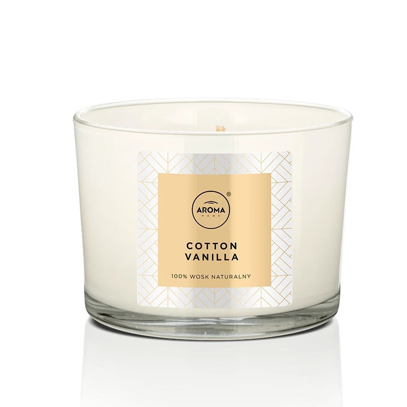 COTTON VANILLA Świeca zapachowa AROMA Home Elegance