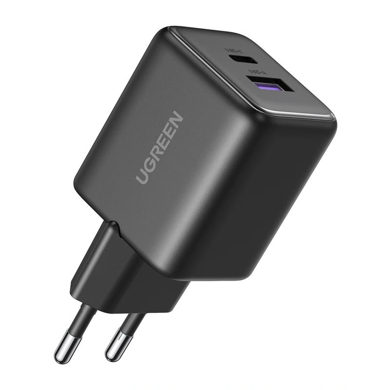 UGREEN Ładowarka sieciowa Ugreen X516 USB + USB-C, GaN, 30W (czarna) //