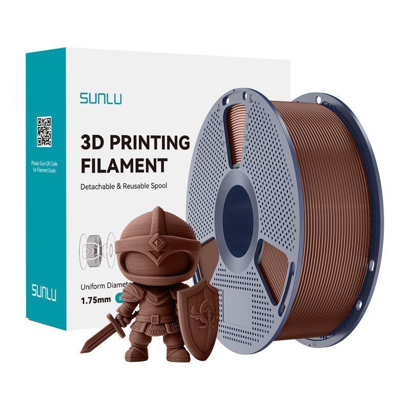 Sunlu Filament SUNLU PLA+ 1.75mm 1kg (czekoladowy) //