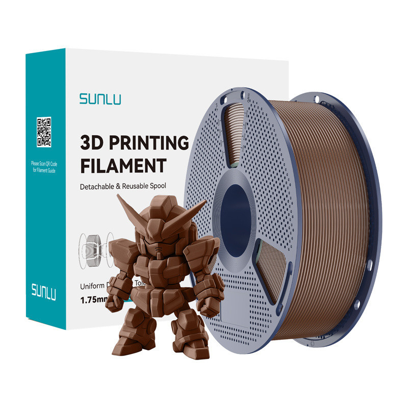 Sunlu Filament SUNLU PLA+ 2.0 1.75mm 1kg (kawowy) //