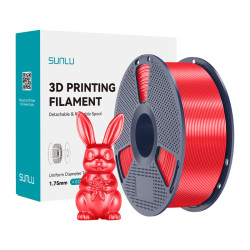 Sunlu Filament SUNLU PLA+ Silk 1.75mm 1kg (czerwony) //