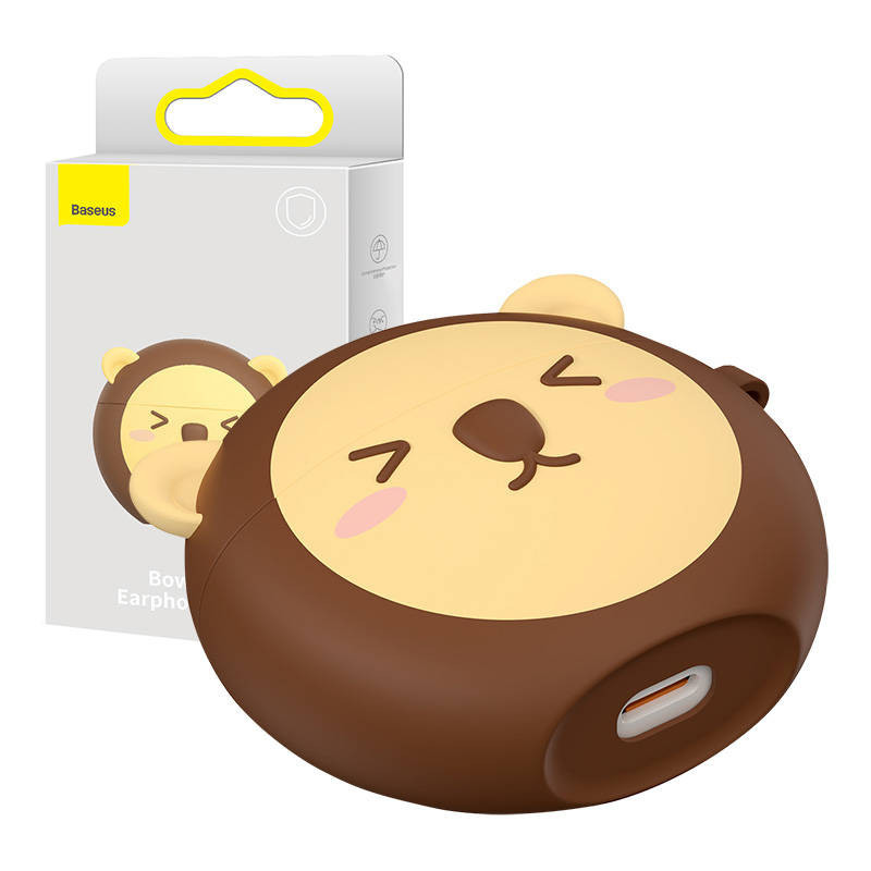 Etui ochronne Baseus na słuchawki TWS Bowie E3 (brązowe)