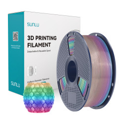 Sunlu Filament SUNLU PLA 1.75mm 1kg Rainbow 04 (przezroczysty) //