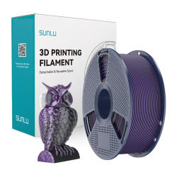 Sunlu Filament SUNLU PLA+ Silk Dual Color 1.75mm 1kg (czarno-fioletowy) //