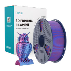 Sunlu Filament SUNLU PLA+ Silk Dual Color 1.75mm 1kg (czerwono-niebieski) //