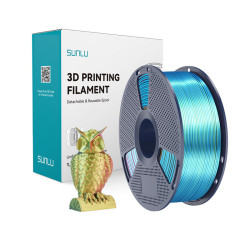 Sunlu Filament SUNLU PLA+ Silk Tri-Color 1.75mm 1kg (czerwono-żółto-zielony) //