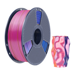 Sunlu Filament SUNLU PLA+ Silk Tri-Color 1.75mm 1kg (czerwono-żółto-niebieski) //