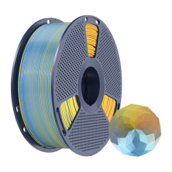 Sunlu Filament SUNLU PLA+ Silk Forth-Color 1.75mm 1kg (niebiesko-fioletowo-pomarańczowo-żółty) //