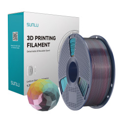 Sunlu Filament SUNLU PLA+ Silk Forth-Color 1.75mm 1kg (czerwono-żółto-zielono-czarny) //