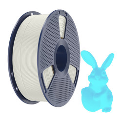 Sunlu Filament SUNLU PLA Glow In The Dark 1.75mm 1kg (biało-niebieski) //