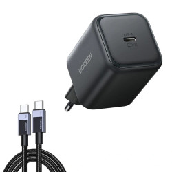 UGREEN Ładowarka sieciowa UGREEN X524, 45W, USB-C GaN (czarna) + kabel 1m //