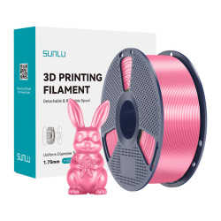 Sunlu Filament SUNLU PLA+ Silk 1.75mm 1kg (różowy) //