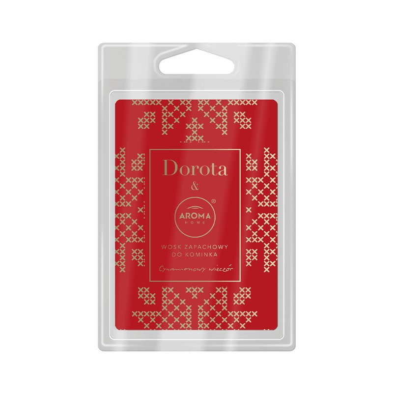 CYNAMONOWY WIECZÓR wosk do kominka AROMA Home&Dorota 6 kostek