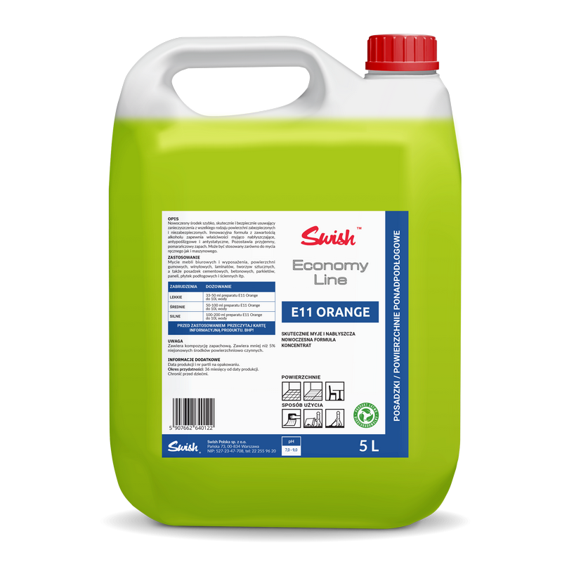 SWISH E11 Orange 5L - pielęgnacja powierzchni