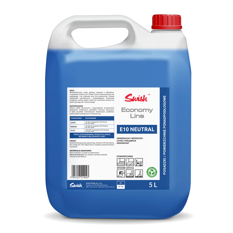 SWISH E10 Neutral 5L - pielęgnacja powierzchni
