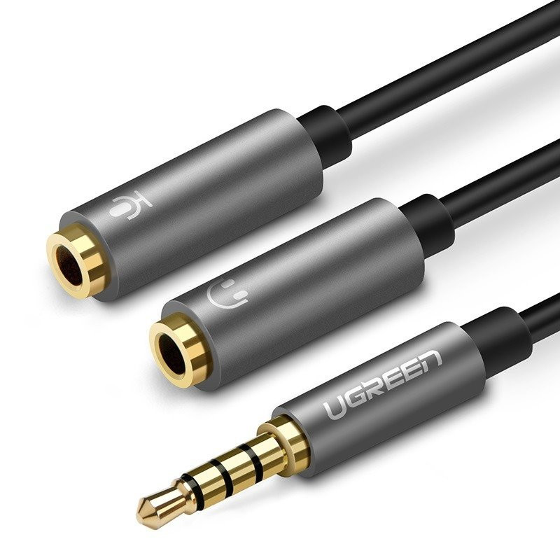 Rozdzielacz audio AUX UGREEN AV141 kabel mini jack