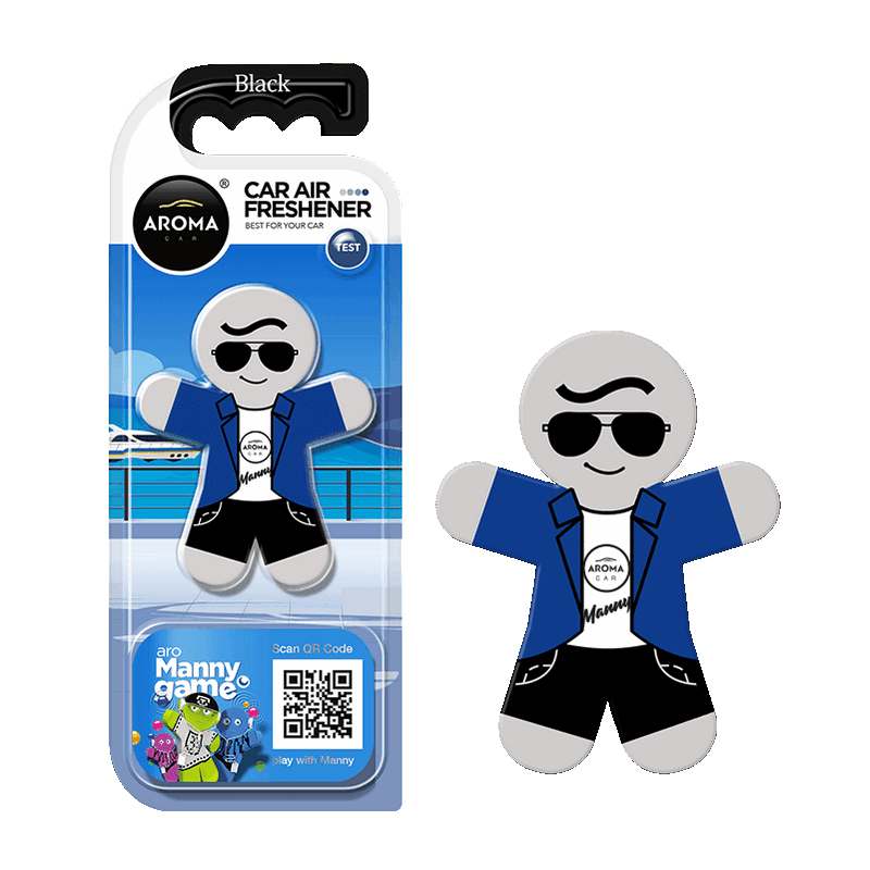 AROMA CAR MANNY - ELEGANT black Odświeżacz do samochodu