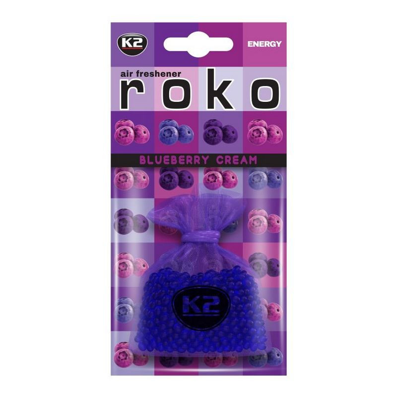 K2 Roko BLUEBERRY CREAM Zapach do samochodu energy