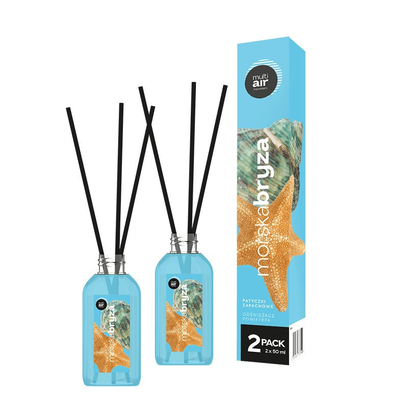MULTIAIR Patyczki zapachowe Morska Bryza 2x50ml DWUPAK