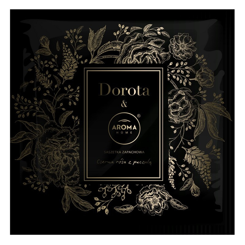 CZARNA RÓŻA Z PACZULĄ Saszetka zapachowa AROMA Home & Dorota