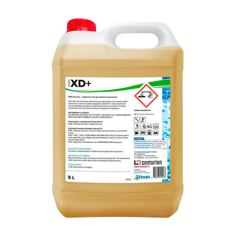 Tevan XD+ 5L - Koncentrat do usuwania olejów smarów