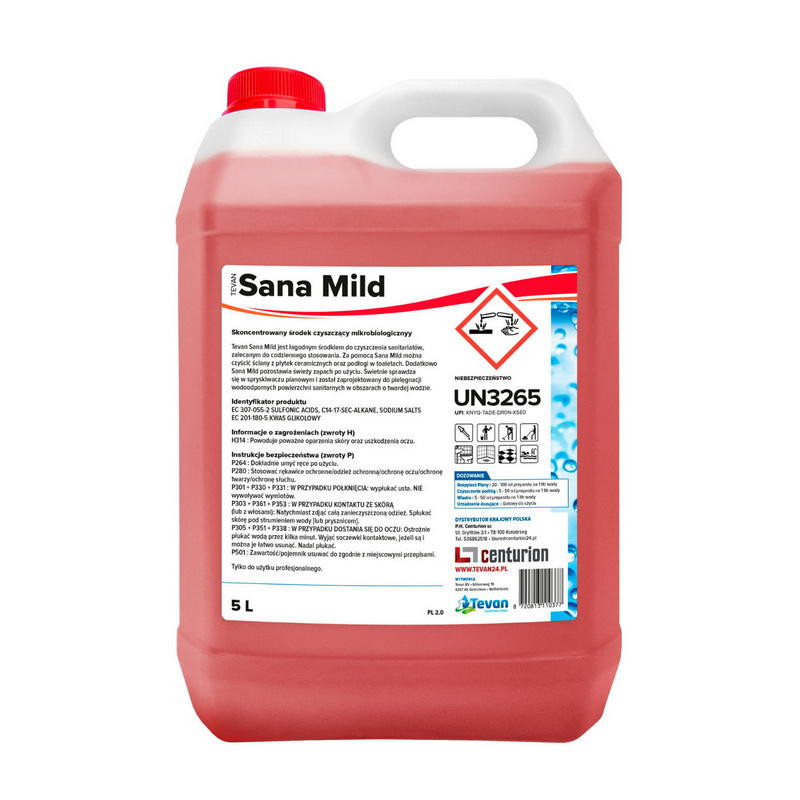 Tevan Sana Mild 5L - Koncentrat do czyszczenia sanitariatów
