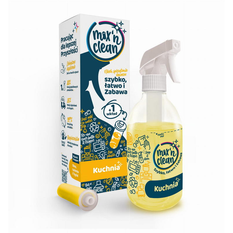 Mix'n Clean Kuchnia zestaw startowy butelka + 1 kapsułka