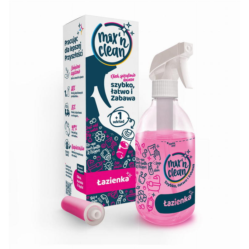 Mix'n Clean Łazienka zestaw startowy butelka + 1 kapsułka