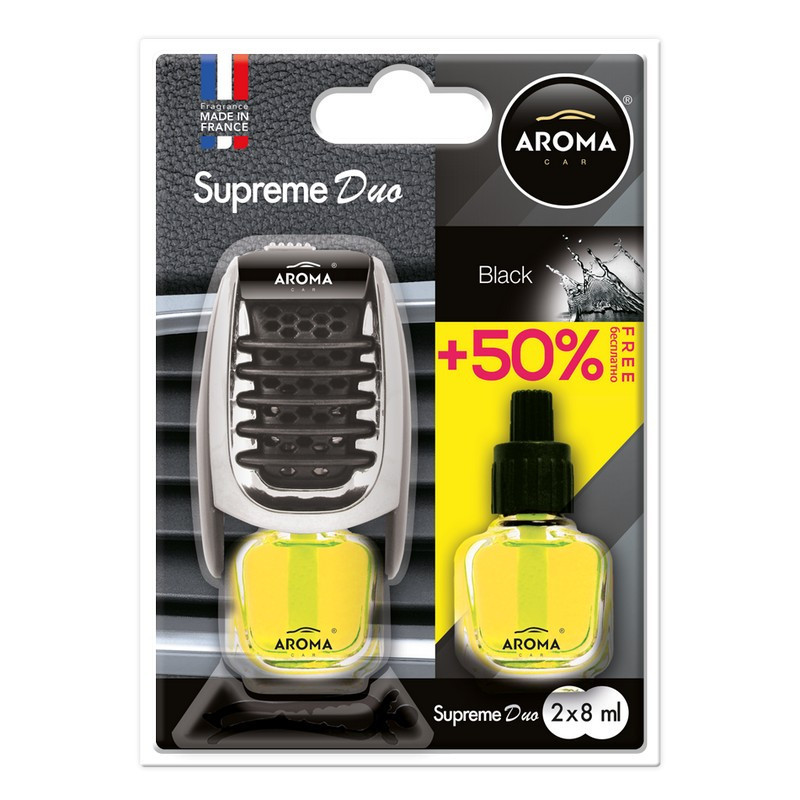 BLACK Zapach do samochodu SupremeDuo AROMA Car